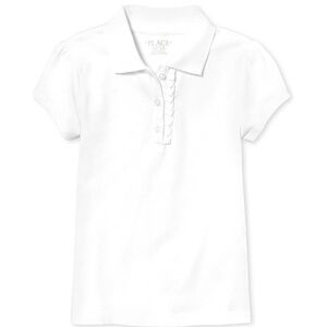 Girls M 6/7 The Children's Place Ruffle Pique Polo Shirt